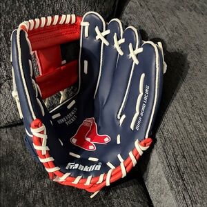 Franklin Kids Baseball Glove - Red and Blue